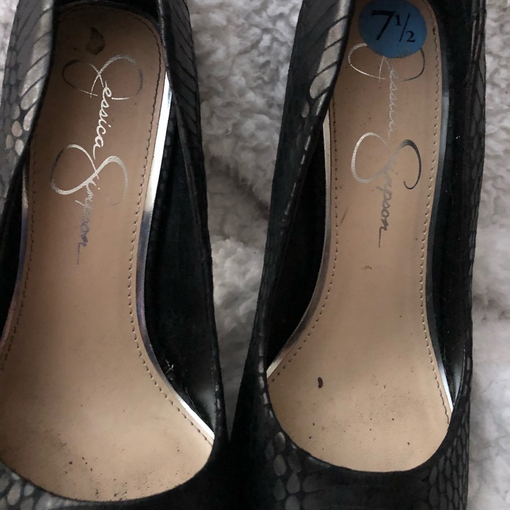 Black python heels - Picture 4 of 5